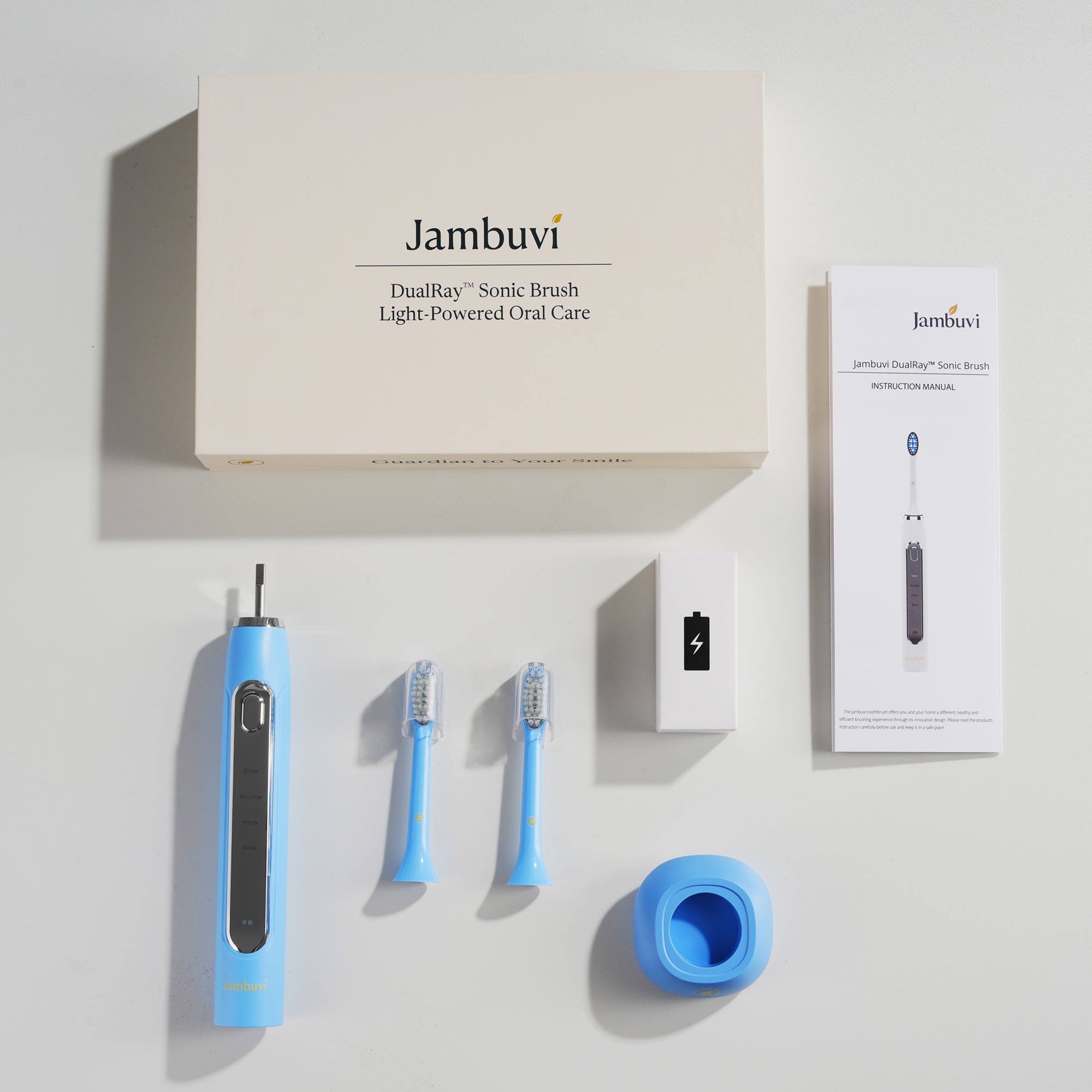 Jambuvi DualRay™ Sonic Brush